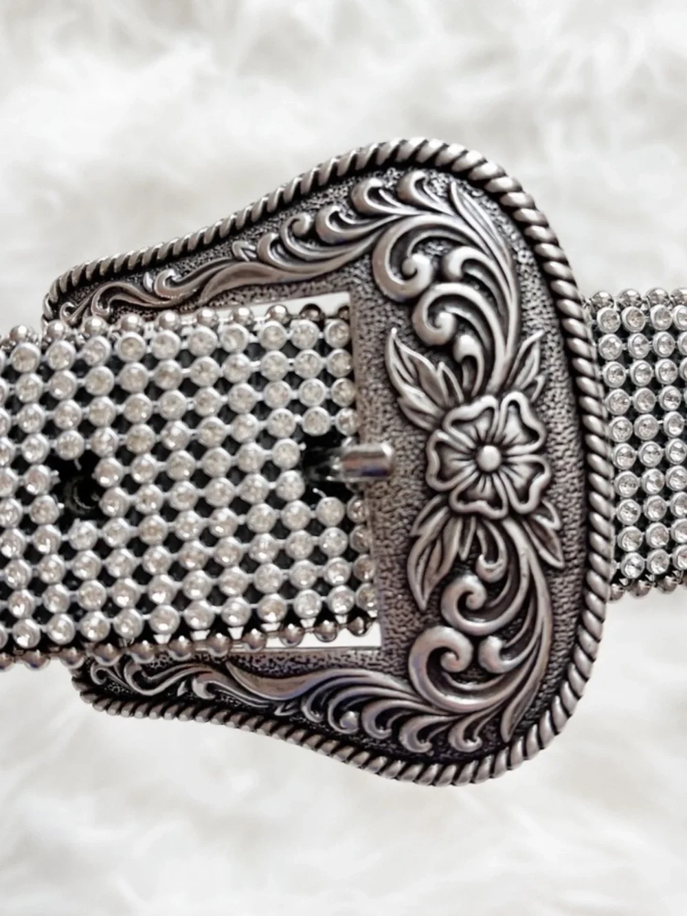 Free People Western Silver Stud Belt